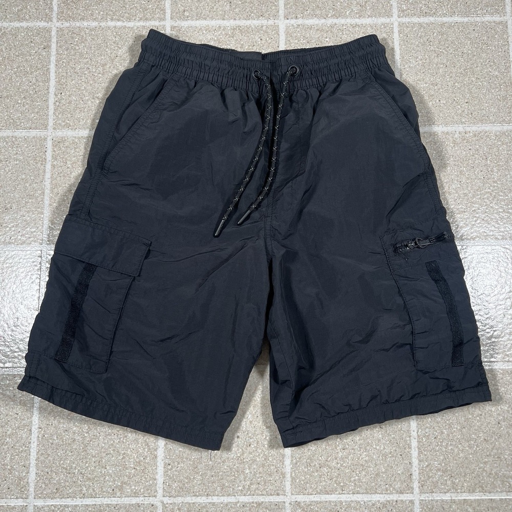 CSG Cargo Shorts Mens S Black 9" Inseam Outdoor Hiking Fishing Athletic